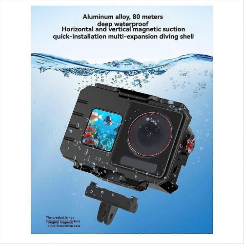 Diving Case for Action 5Pro 4 3 80M Underwater Protective Housing Frame Dive Accessory 2