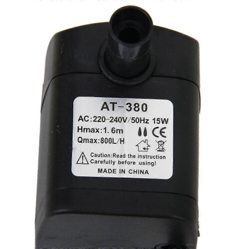 Υποβρύχια αντλία AC 220-240V 15W Αντλία νερού Αντλία λίμνης Ενυδρείου EU Plug 2