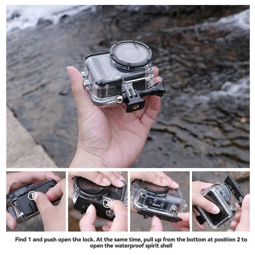 Waterproof Protective Case for Insta360 Go Ultra Action Camera Shockproof 50M Diving Shell for Charging Case 1