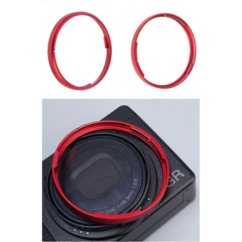 Camera Lens Ring compatible for III GR3X/GR3 HDF Camera Red 1