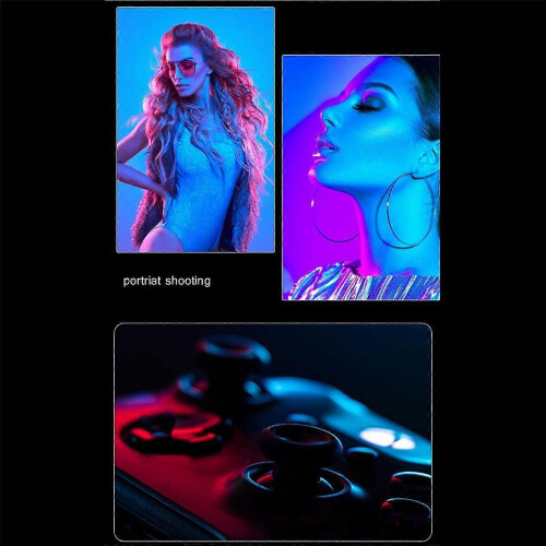 Φως κάμερας LED RGB 2500K-9000K Έξοδος χρώματος Κιτ φωτισμού βίντ 2