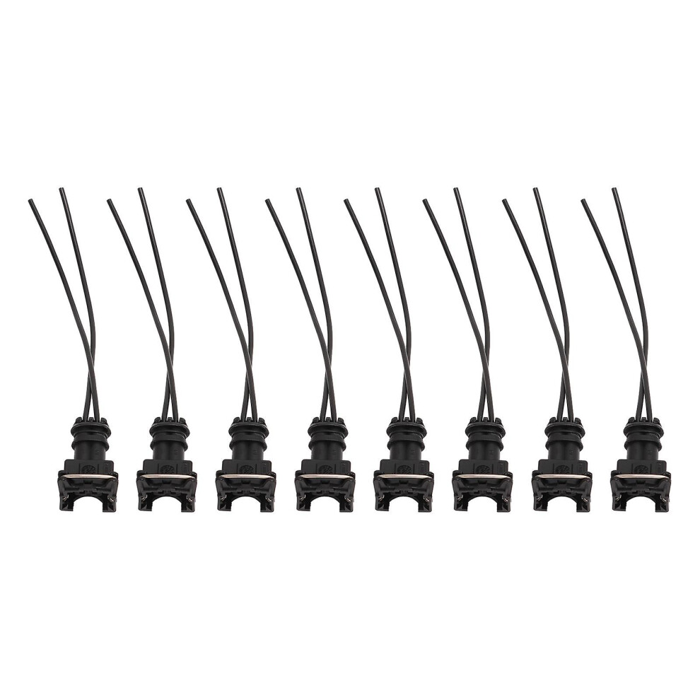 8Pcs Fuel Injector Connector Wiring Clips Splice Style Ev1 8 For Bosch Ev1 9152359357166