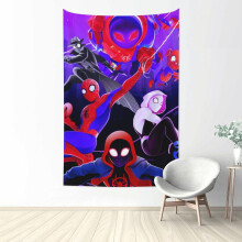 Tapeçaria de anime do Aranhaverso, 152 x 102 cm, poliéster