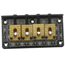 Vintage Style 4 String Guitar Bridge Saddle for Box Guitar and Ukulele, Fixed Hardtail Bridge Kit