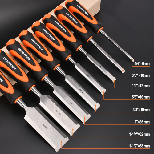13-Piece Chisel Sets, Chisel Set for Woodworking, Wood Carving 2