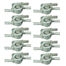 10pcs 1/4 Inch Inline Oil Gas Fuel Tank Tap Filter Petcock Switch PIT PRO Quad Dirt Bike