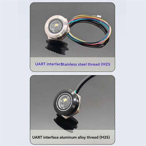 GM861-LED White Fill Lighting 2D/1D USB/UART DC3.3V QR Code Round Barcode Module Scanner Metal Enclo 2