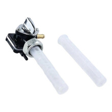 22mm Left Exit Fuel Valve Petcock for Harley FLSTF FXDL FLHT FLST FXSTB FLHR 2002-2006 Vacuum System Petcock 61338-02