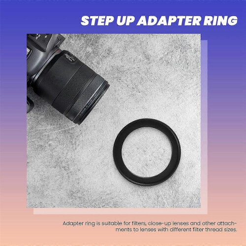 Replacement 40.5mm-49mm Camera Metal Filter Step Up Ring Adapter 2