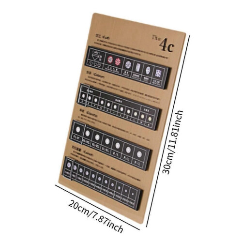 Diamond Grading Board 4C Display Board Jewelry Tool Identification Tool Teaching Prop for Education Classification,C 1