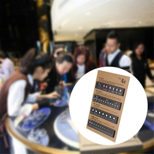 Diamond Grading Board 4C Display Board Jewelry Tool Identification Tool Teaching Prop for Education Classification,C 2