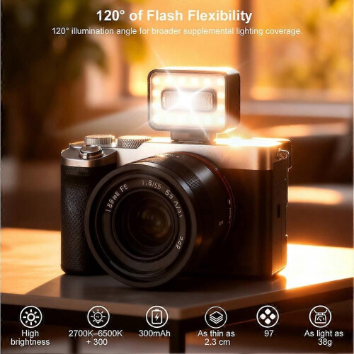 Μίνι φλας Desional F03 για φωτογραφική μηχανή DSLR Τυπικό φωτιστ 2