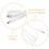 2Pcs White Nail Drill Power Cords Durable Plastic Metal for Home Use 4