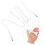 2Pcs White Nail Drill Power Cords Durable Plastic Metal for Home Use 6