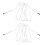 2Pcs White Nail Drill Power Cords Durable Plastic Metal for Home Use 10