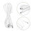 2Pcs White Nail Drill Power Cords Durable Plastic Metal for Home Use 11