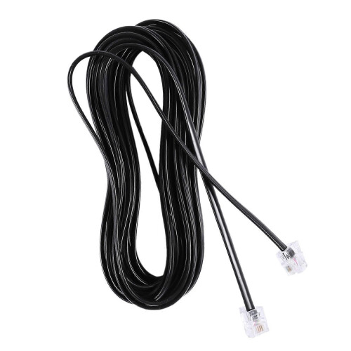2X Καλώδιο Τηλεφώνου RJ11 6P4C για Μόντεμ ADSL 5 Μέτρα 1