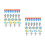 100Pcs Tpr Space Erasers Bulk Assorted Colors Mini Rockets Astronauts 2