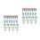 100Pcs Tpr Space Erasers Bulk Assorted Colors Mini Rockets Astronauts 3