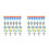 100Pcs Tpr Space Erasers Bulk Assorted Colors Mini Rockets Astronauts 5