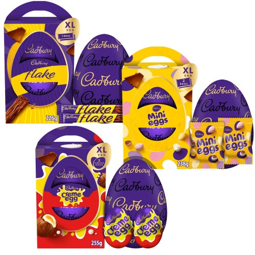 Cadbury Cadbury Chocolate Easter Eggs XL, Bundle of 3 1