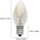 Πακέτο 6 λαμπτήρων πυρακτώσεως E12 10W C7 Tip 220V, μικρής βιδωτή 4