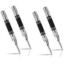 Punzón central automático de alta resistencia de 128 mm con resorte y sello de efecto ajustable, compatible