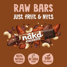Nakd Cocoa Delight Natural Fruit Nut Bars Vegan Healthy Snack Glut