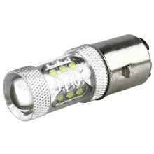 80W BA20D H6 White 16 LED Motorcycle MotorBike/Moped/ATV Headlight Bulb