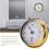 Copper Tidal Clock Wall Mount 115mm Gold and White 3