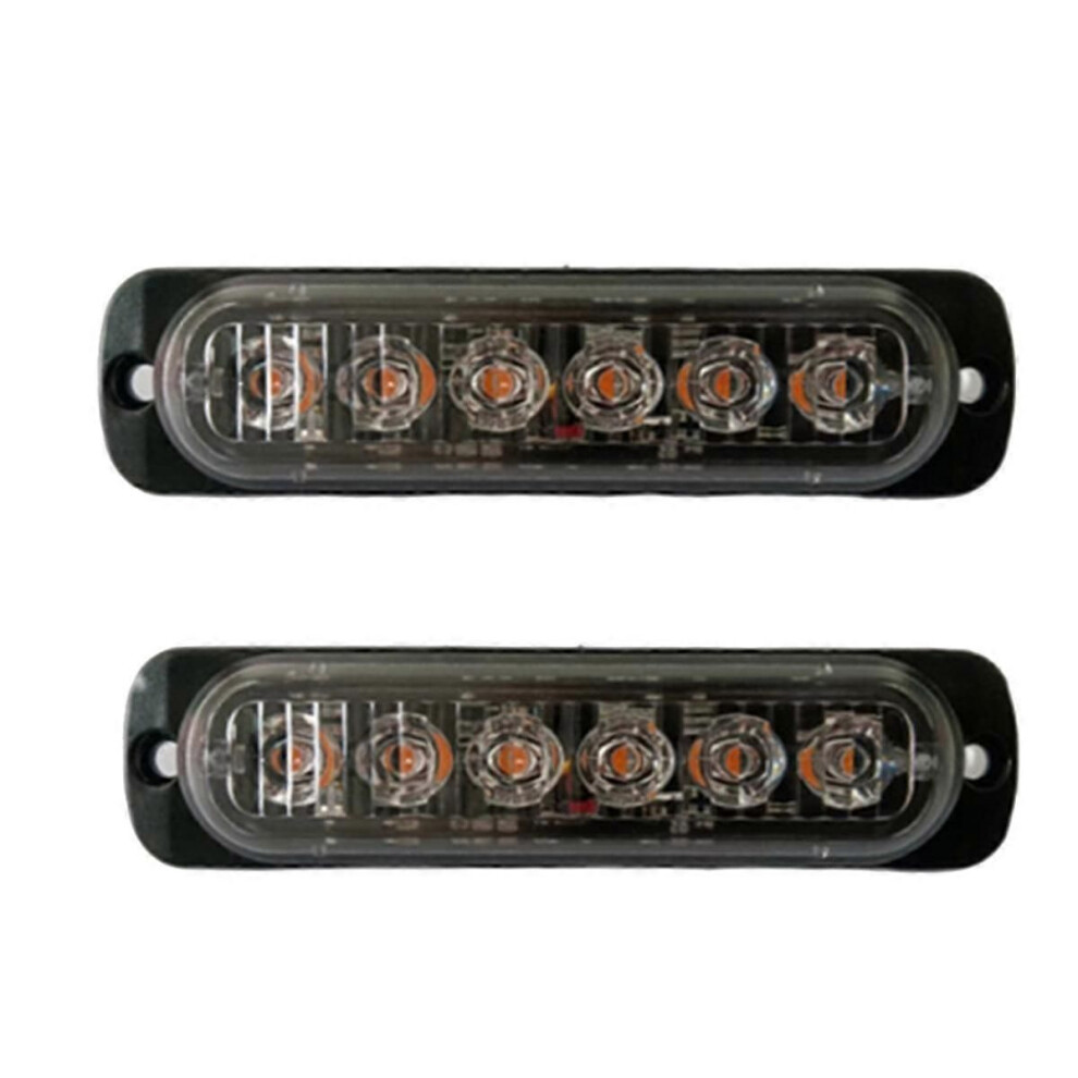 2Pcs Led Strobe Warning Strobe Grille Flashing Bar Truck Car Beacon Lamp Traffic 1 Light 9152359341561