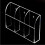 2X Clear Acrylic Remote Control Holder Wall Mount Media Organizer Storage Box (Three Compartments) 2