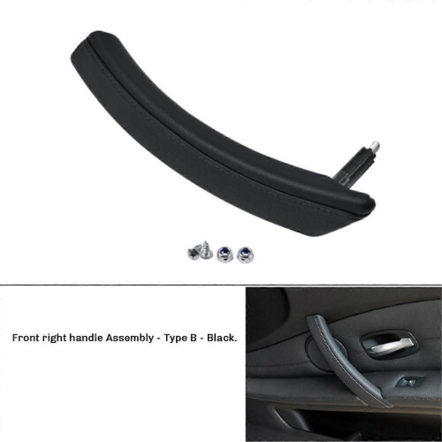 Right Side Front Door Inner Pull Handle Armrest Cover for Black 1