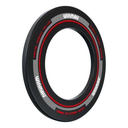 winmau WINMAU Black & Red Advance Dart Board Surround Ring – Durable 2