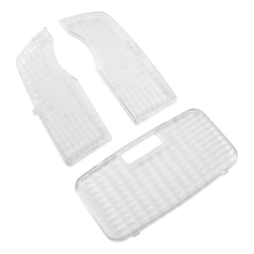 3Pcs Car Crystal Clear Interior Map Dome Light Reading Light Cover compatible Prius 2010 - 2015 2