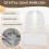 3Pcs Car Crystal Clear Interior Map Dome Light Reading Light Cover compatible Prius 2010 - 2015 4