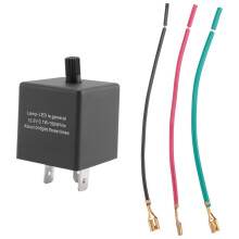 Motorcycle 3 Pin Adjustable Electronic Led Flasher Relay For Car Turn Signal Blinker Light