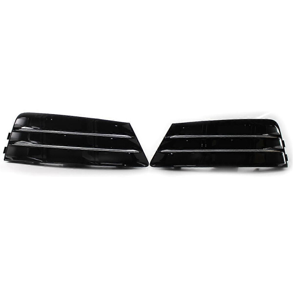 1 Pair Front Bumper Fog Grille Grill With Chrome Panel Light 9152359344050