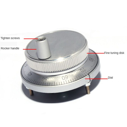 2X 100Ppr 4-Terminal Electronic Handwheel Manual Pulse Encoder 5V-24V Cnc System Hand Pulse Lathe Hand Crank 2