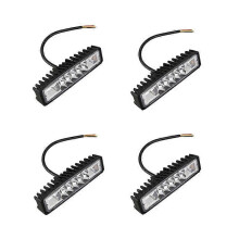 4X 48W Strobe Flash Work Light Led Light Bar Red White Blue