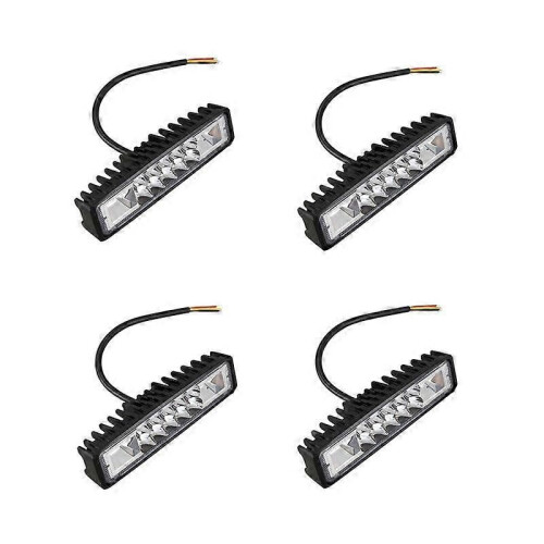 4X 48W Strobe Flash Work Light Led Light Bar Red White Blue