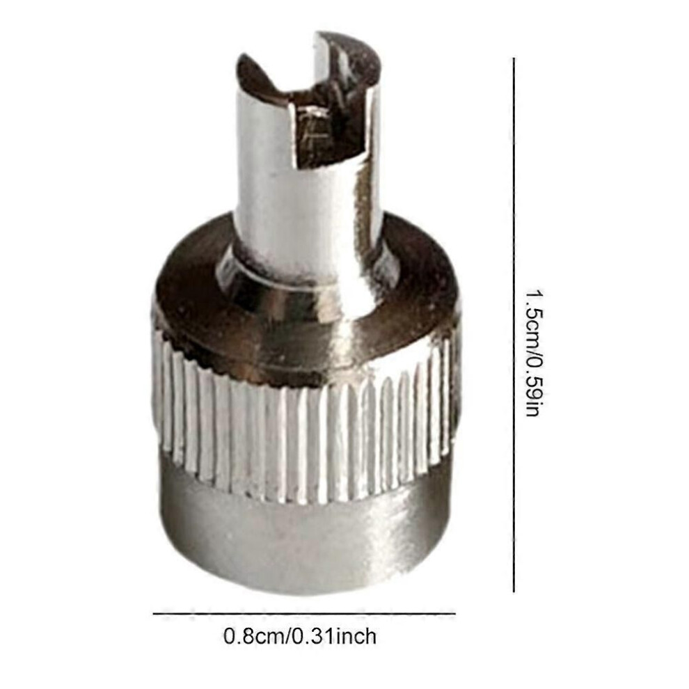 50Pcs Slotted Heads Valve Stem Caps Leak-Proof Metal Slotted Slot Valve Caps Tire Valve Air Dust Cover Caps Accessories 9152359366434