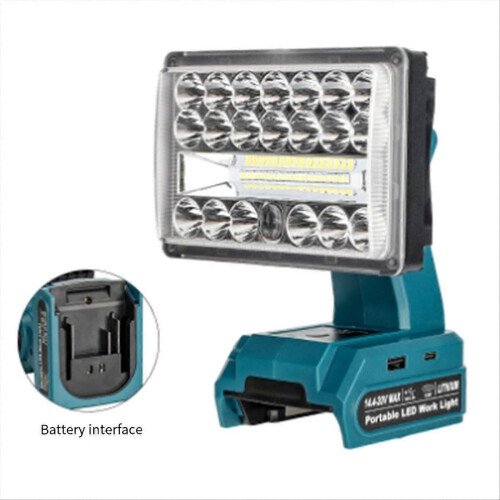 compatible for 14.4-20v Li-Ion Battery LED Work Light Spotlight 1