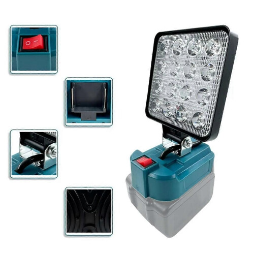 LED Work Light Flashlight compatible for 18V Li-Ion Battery Flood Lamp 1
