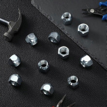 24 Packs 1/2-20 Inch Trailer Lug Nuts, for 1/2inch Wheel Lug Studs on Boat Trailer Tires RV Truck Tire Bolt Golf Cart