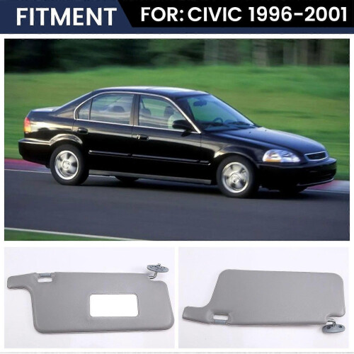Pair Interior Sunvisor Sun Visor Fit for Honda Civic 1996-2001 2