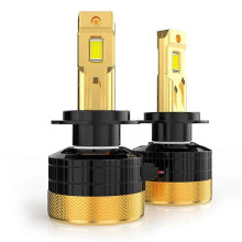 2 st H7 LED-strålkastare 6000K Super Decoding Plug-in-strålkastarlampa 120W billjus integrerade helljus