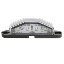 44 LED-kentekenplaatverlichting 10030V IP67 waterdichte lamp, compatibel met aanhanger, camper, bestelwagen,