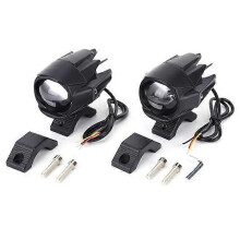 LED Motorcycle Spot Light Waterproof Auxiliary Motorcycle Headlight with Mount Brackets Universal Fit for Motorcycles