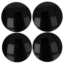 4x Hub Caps Compatible with Alutec Cars, 64mm Black Plastic Wheel Hub Covers for Vehicles